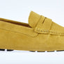 MUSTARD SUEDE LOAFERS